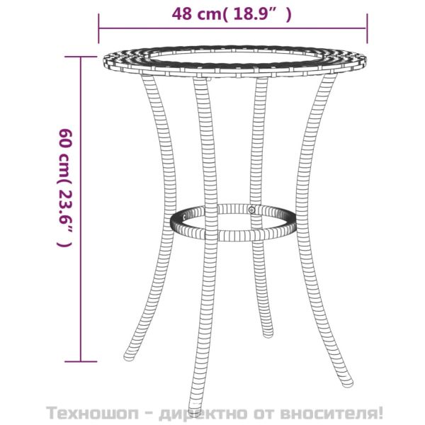 Комплект Г-образно канапе с възглавници 2 части сив полиратан