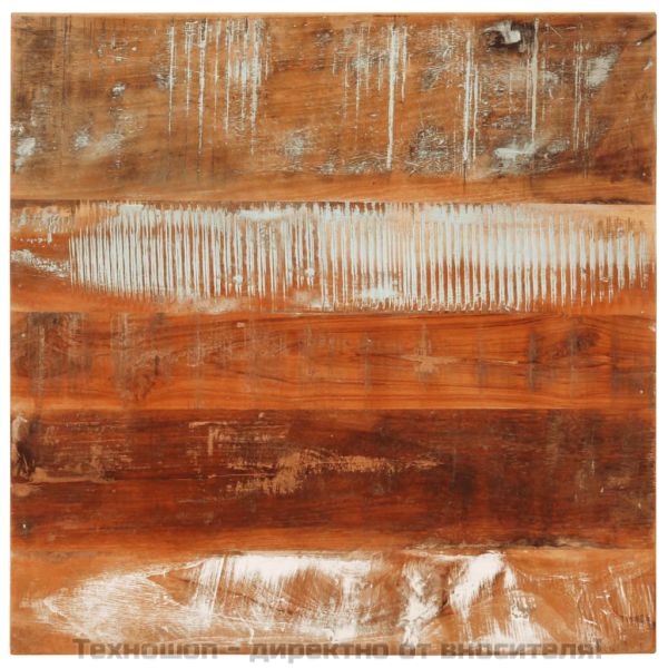 Маса за кафе, 55x55x35 см, масивно регенерирано дърво