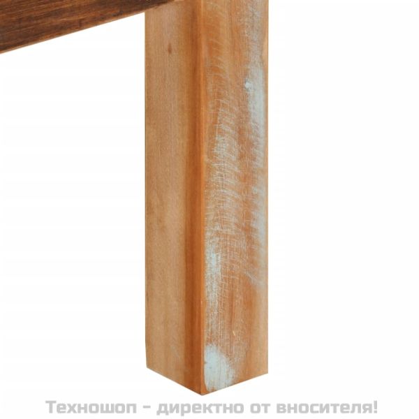 Маса за кафе, 55x55x35 см, масивно регенерирано дърво