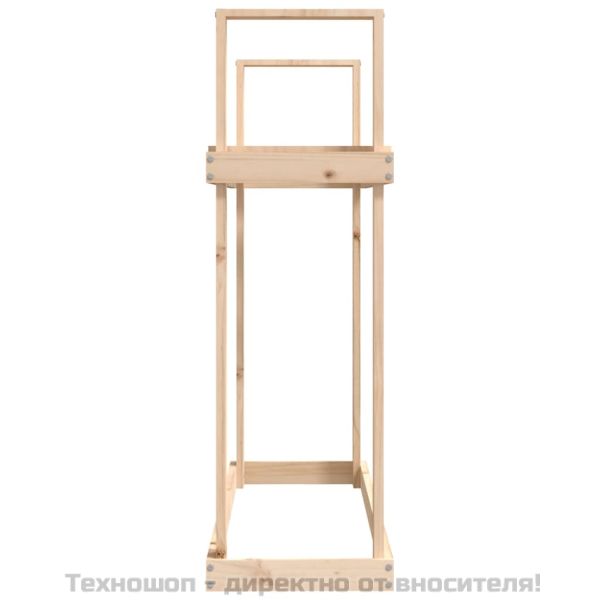 Поставка за дърва за огрев 110x35x108,5 масивно дърво бор