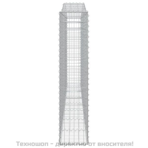 Габионни кошници арка 8 бр 400x30x140/160 см поцинковано желязо