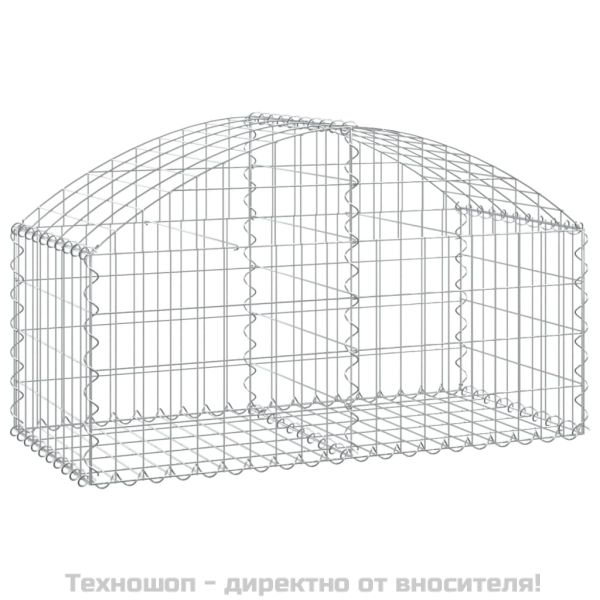Дъговидна габионна кошница 100x50x40/60 см поцинковано желязо