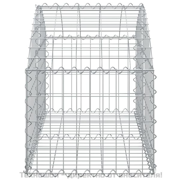 Дъговидна габионна кошница 100x50x40/60 см поцинковано желязо