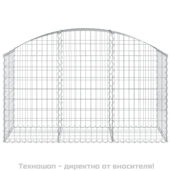 Дъговидна габионна кошница 150x50x80/100 см поцинковано желязо