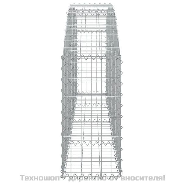 Дъговидна габионна кошница 200x30x60/80 см поцинковано желязо