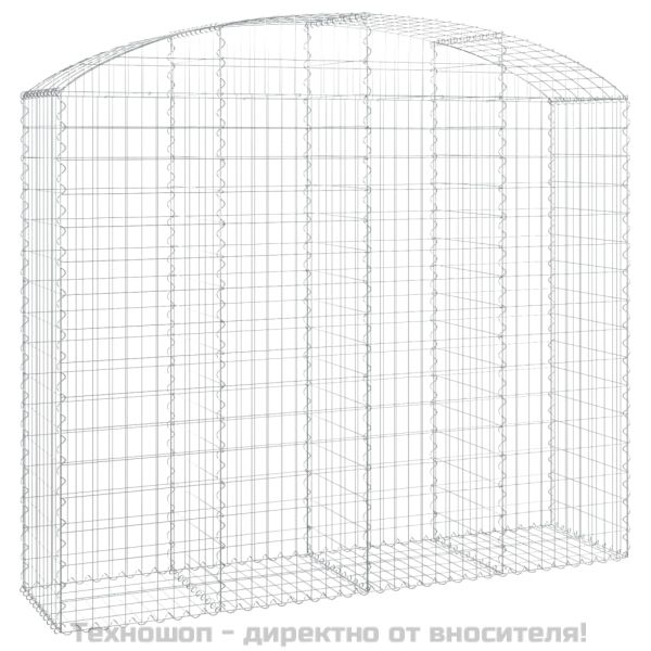 Дъговидна габионна кошница 200x50x160/180 см поцинковано желязо