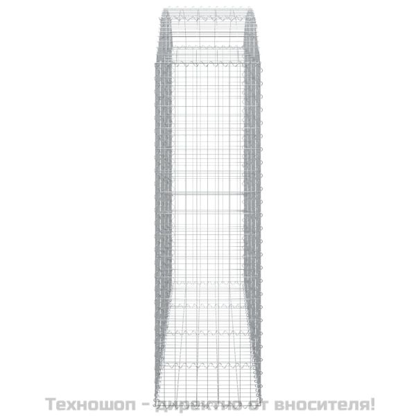 Дъговидна габионна кошница 200x50x160/180 см поцинковано желязо