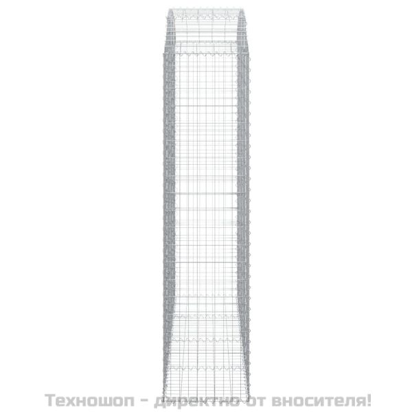 Дъговидна габионна кошница 200x50x200/220 см поцинковано желязо
