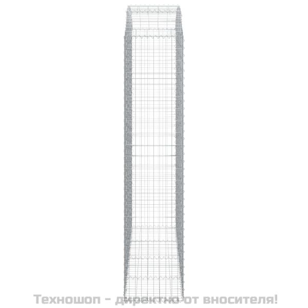 Дъговидна габионна кошница 200x50x220/240 см поцинковано желязо