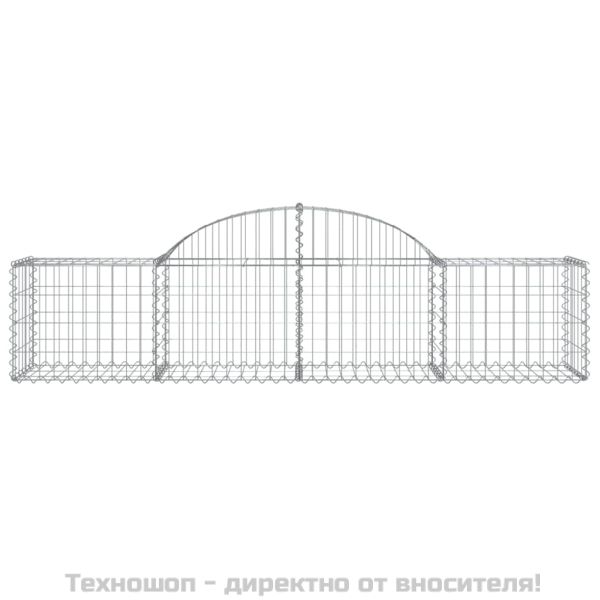 Дъговидна габионна кошница 200x50x40/60 см поцинковано желязо