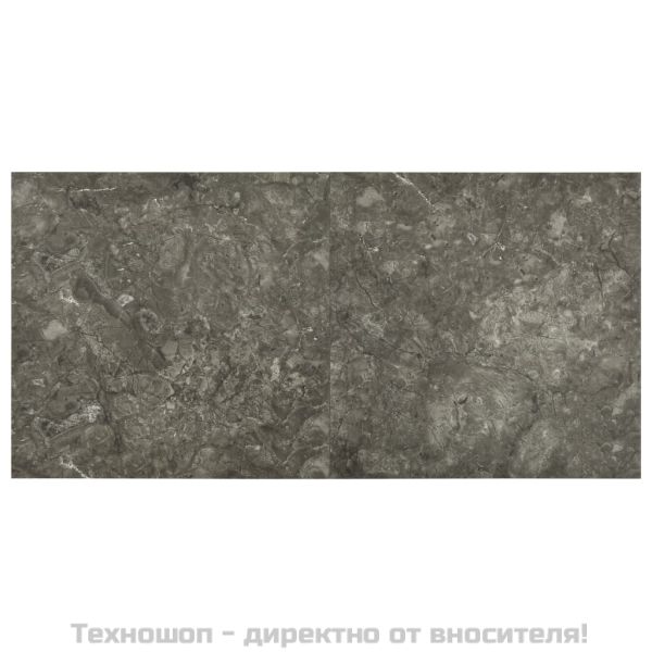 Самозалепващи подови дъски, 55 бр, PVC, 5,11 м², сиви