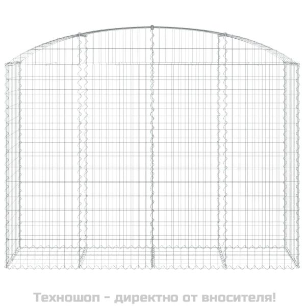 Дъговидна габионна кошница 200x50x140/160 см поцинковано желязо