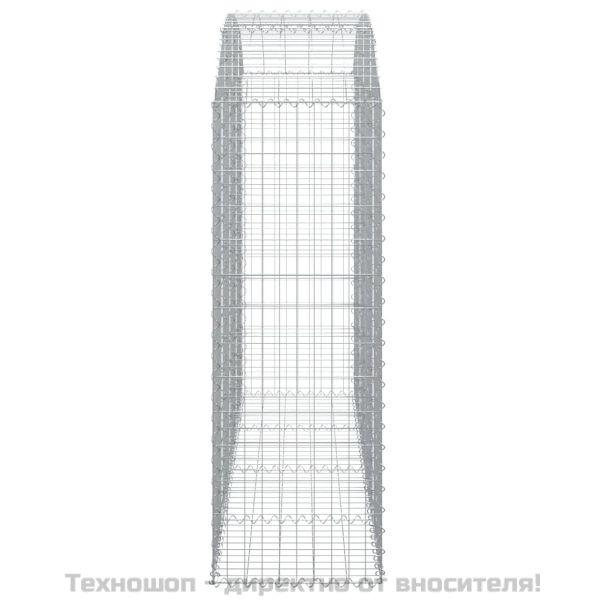 Дъговидна габионна кошница 200x50x140/160 см поцинковано желязо