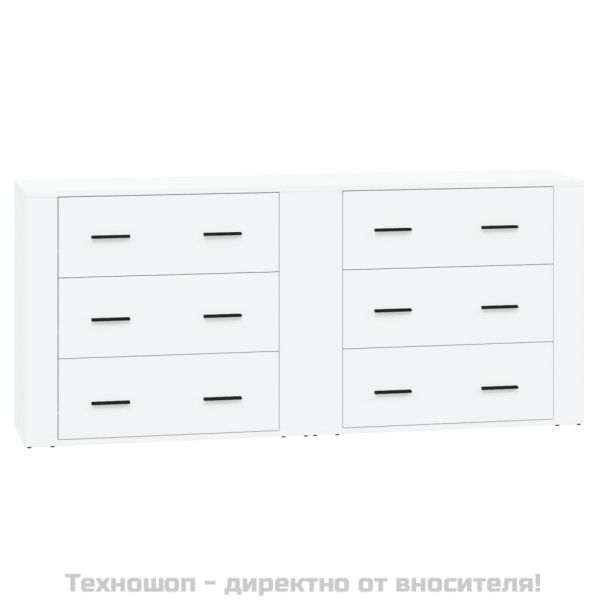 Сайдборди, 2 бр, бели, инженерно дърво