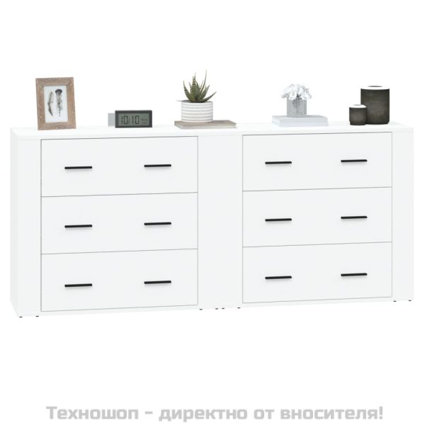 Сайдборди, 2 бр, бели, инженерно дърво