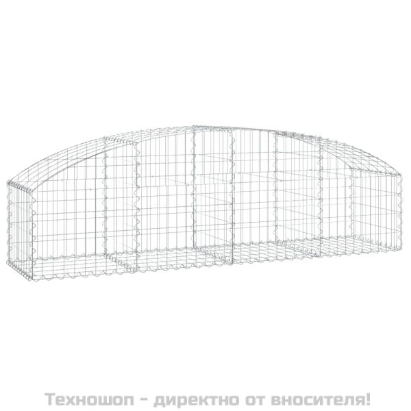 Дъговидна габионна кошница 200x50x40/60 см поцинковано желязо