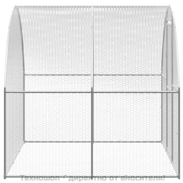 Птичарник на открито, 3x4x2 м, поцинкована стомана