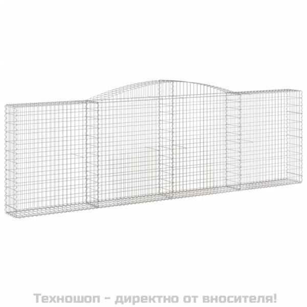 Габионни кошници арка 9 бр 400x30x120/140 см поцинковано желязо