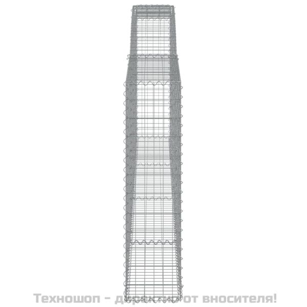 Габионни кошници арка 9 бр 400x30x120/140 см поцинковано желязо
