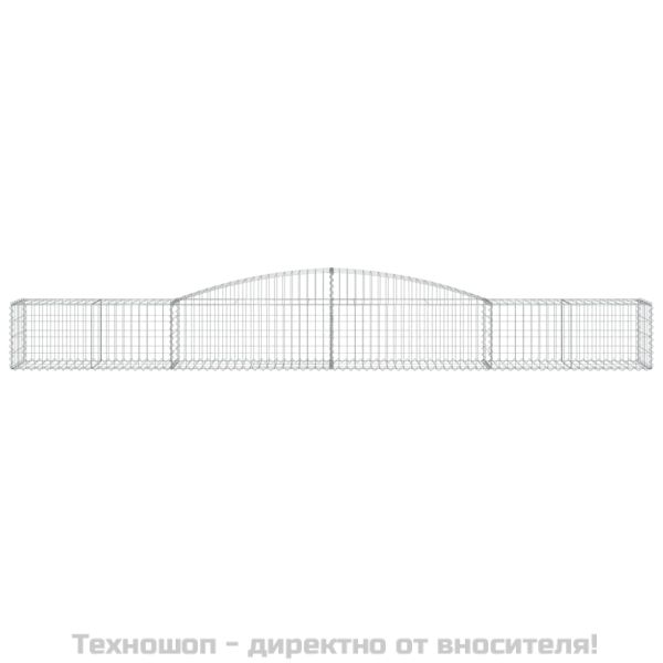 Габионни кошници арка 15 бр 400x50x40/60 см поцинковано желязо