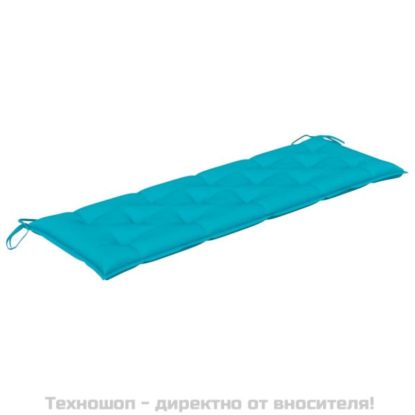 Възглавница за градинска пейка тюркоаз 150x50x7 см оксфорд плат