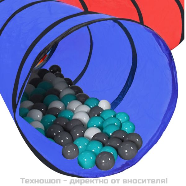 Детски тунел за игра с 250 многоцветни топки