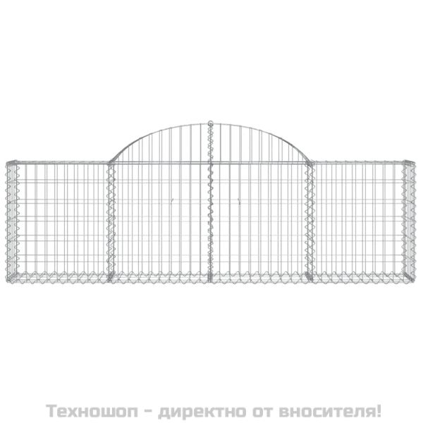 Габионни кошници арка 7 бр 200x30x60/80 см поцинковано желязо