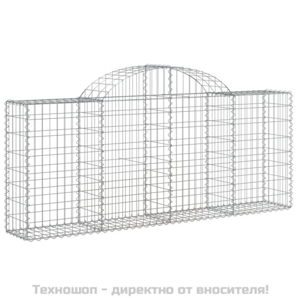 Габионни кошници арка 11 бр 200x30x80/100 см поцинковано желязо