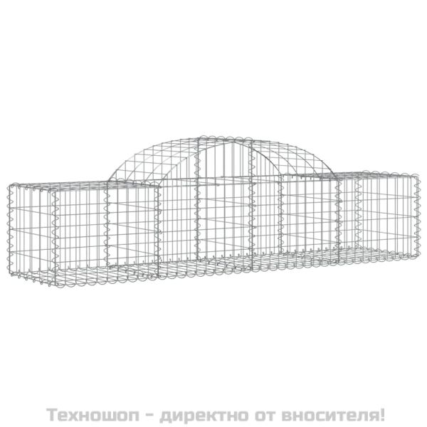 Габионни кошници арка 6 бр 200x50x40/60 см поцинковано желязо