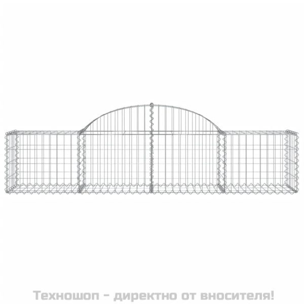 Габионни кошници арка 6 бр 200x50x40/60 см поцинковано желязо