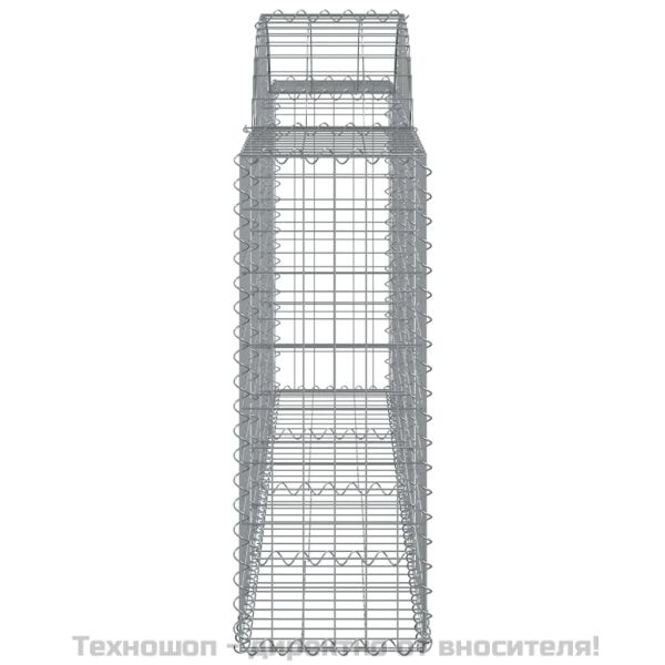 Габионни кошници арка 8 бр 200x30x80/100 см поцинковано желязо