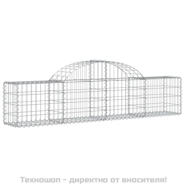 Габионни кошници арка 3 бр 200x30x40/60 см поцинковано желязо