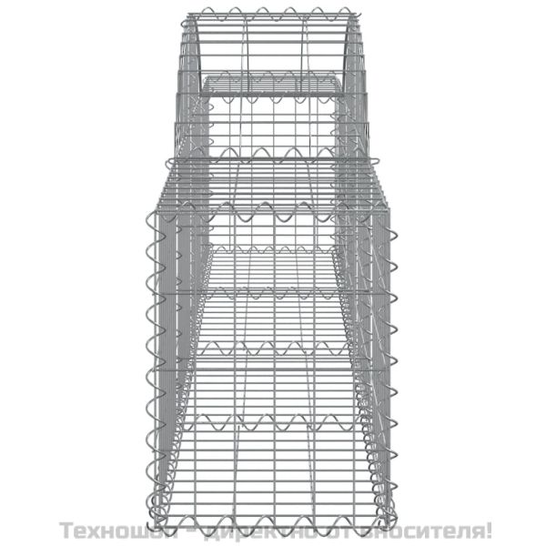 Габионни кошници арка 3 бр 200x30x40/60 см поцинковано желязо