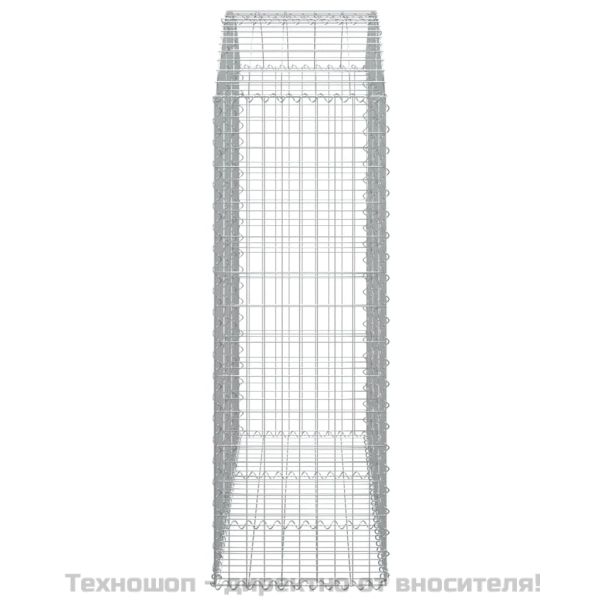 Дъговидна габионна кошница 150x50x140/160 см поцинковано желязо