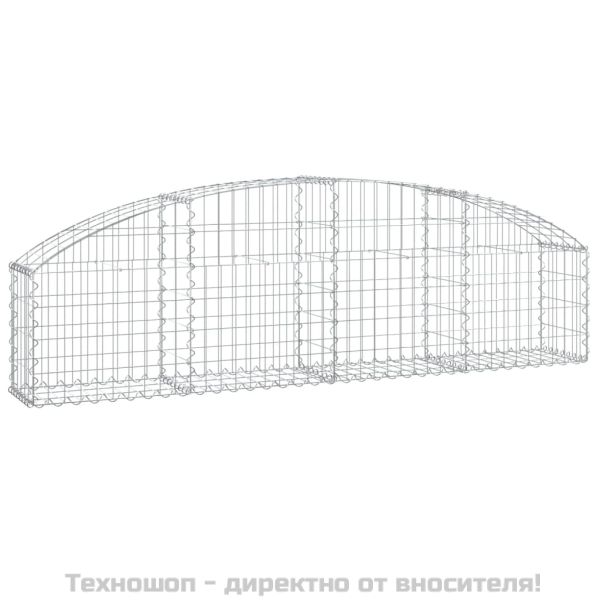 Дъговидна габионна кошница 200x30x40/60 см поцинковано желязо