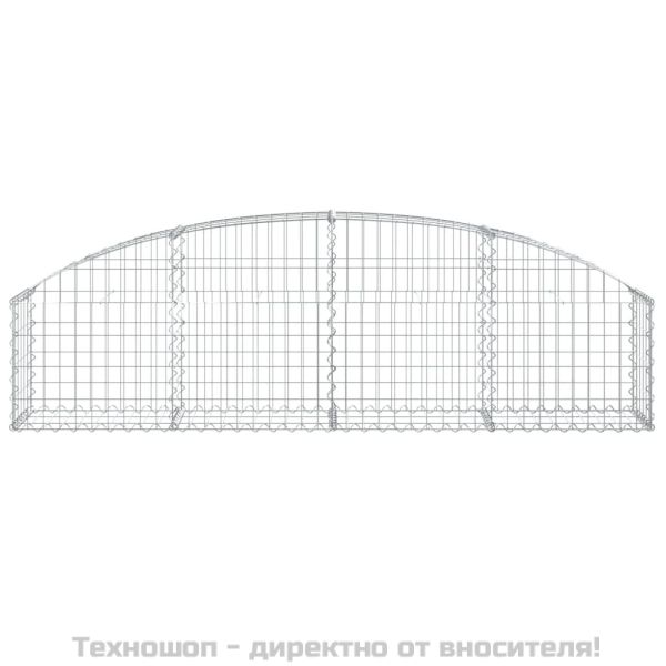 Дъговидна габионна кошница 200x30x40/60 см поцинковано желязо