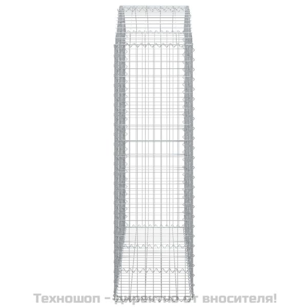 Дъговидна габионна кошница 150x50x160/180 см поцинковано желязо