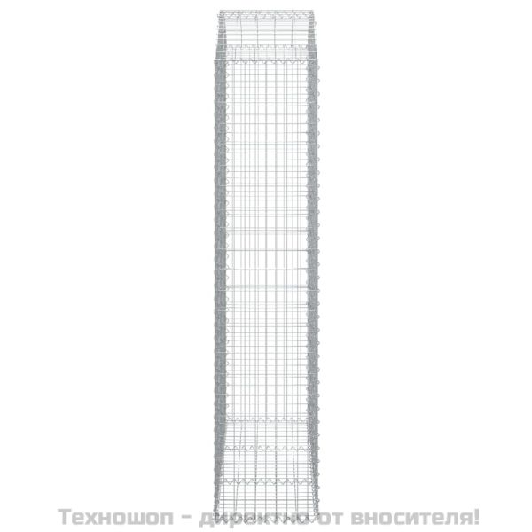 Дъговидна габионна кошница 150x50x220/240 см поцинковано желязо