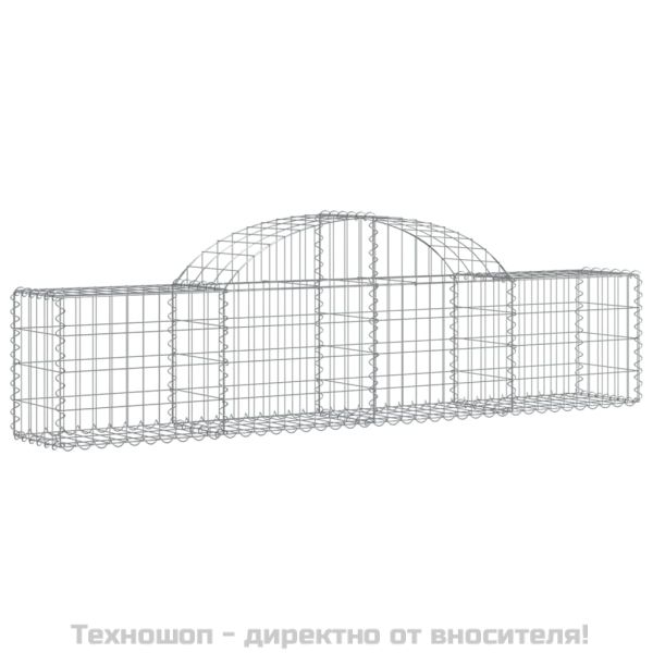 Дъговидна габионна кошница 200x30x40/60 см поцинковано желязо