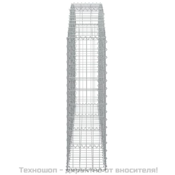 Дъговидна габионна кошница 200x30x100/120 см поцинковано желязо