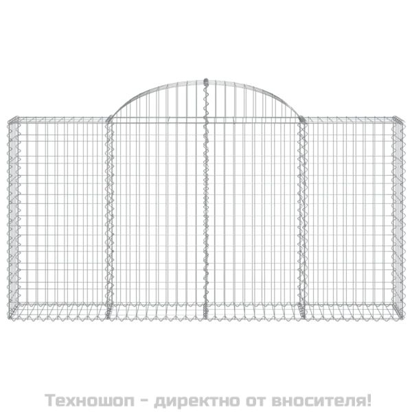 Габионни кошници арка 7 бр 200x30x100/120 см поцинковано желязо