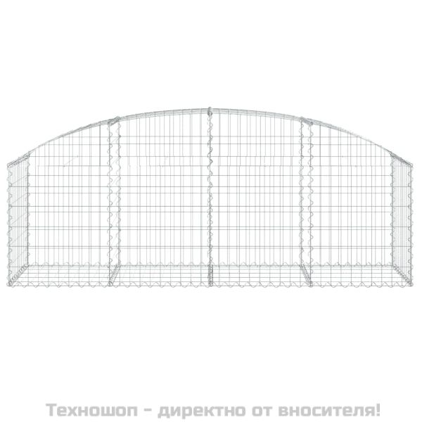 Дъговидна габионна кошница 200x50x60/80 см поцинковано желязо