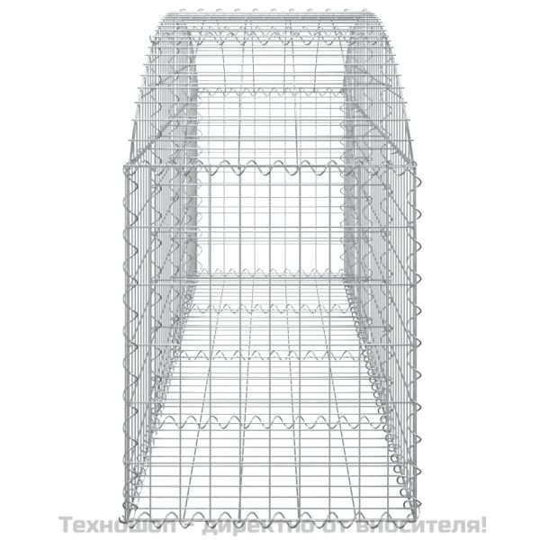 Дъговидна габионна кошница 200x50x60/80 см поцинковано желязо