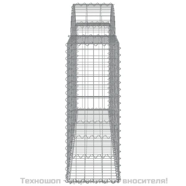 Габионни кошници арка 4 бр 200x30x80/100 см поцинковано желязо