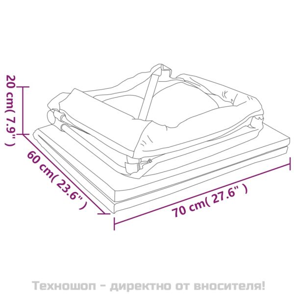 Бебешка кошара с матрак, зелена, ленен плат