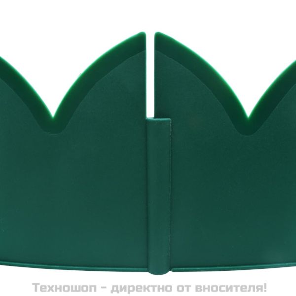 Кантове за тревни площи, 10 бр, зелени, 65x15 см, PP