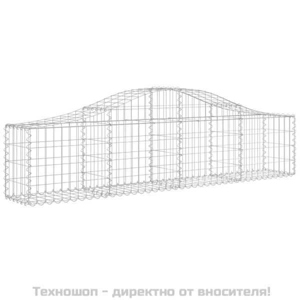 Дъговидна габионна кошница 200x30x40/60 см поцинковано желязо