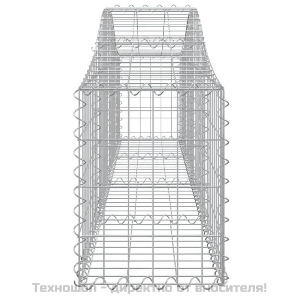 Дъговидна габионна кошница 200x30x40/60 см поцинковано желязо