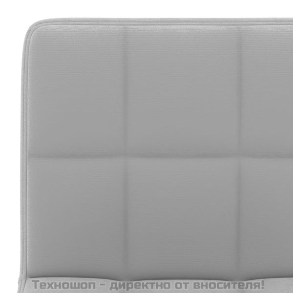 Бар табуретки, 2 бр, светлосиви, кадифе