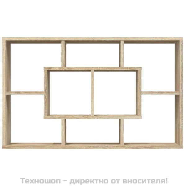 Стенен рафт, дъб сонома, 85x16x52,5 см, инженерно дърво